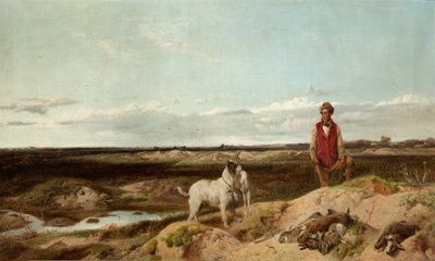 Ferreting, 1863 by Richard Ansdell